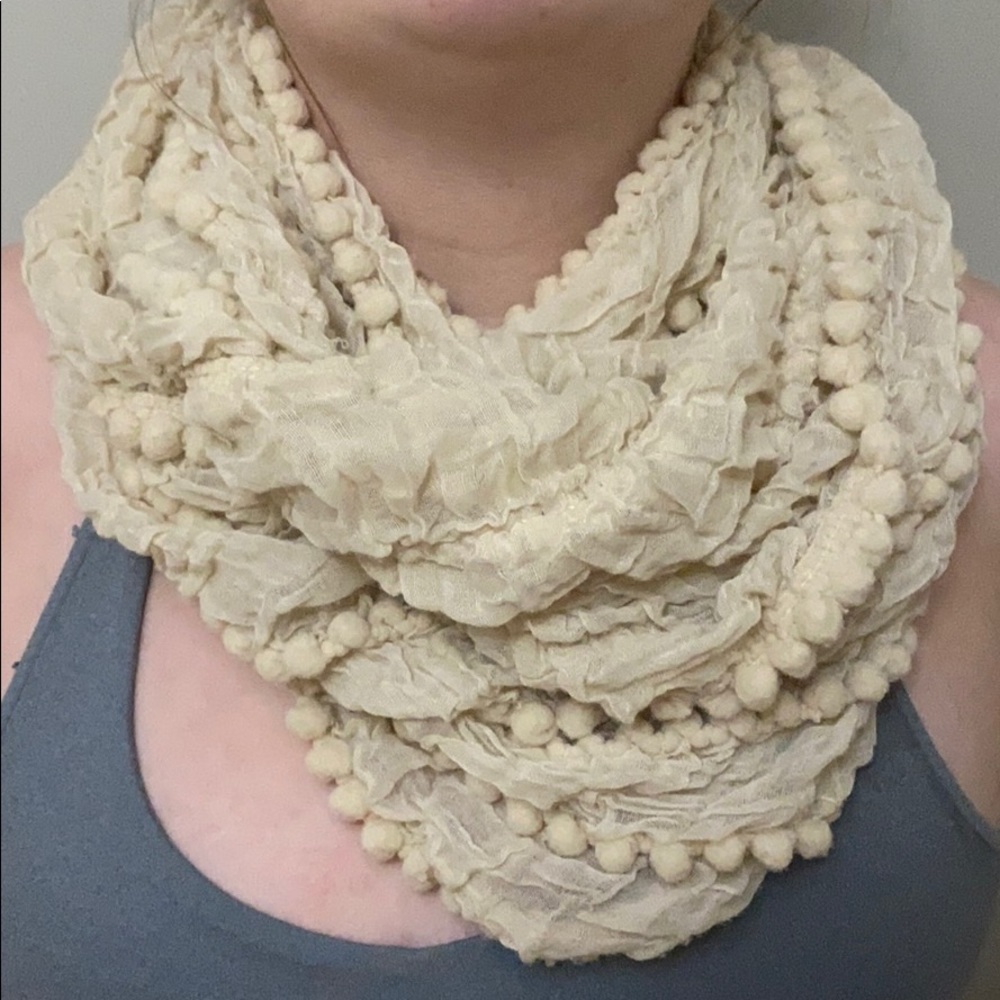 cream infinity scarf